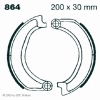 Preview: EBC Premium Bremsbacken für BMW R 50/5 / 60/5 / 60/6 / 75/5 Vorderachse - 864