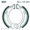 Preview: EBC Premium Bremsbacken für Garelli Formuno 50 ab Frgst.-Nr. 2701552 Hinterachse - 931