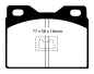Preview: EBC Greenstuff 2000 Bremsbeläge DP2220 für Peugeot 104  0.9 vorne