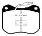 Preview: EBC Blackstuff Bremsbeläge DP239 für Peugeot 504  1.6 vorne