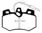 Preview: EBC Yellowstuff Bremsbeläge DP4626R für Peugeot 305 581M 1.5 vorne