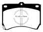 Preview: EBC Blackstuff Bremsbeläge DP655 für Mazda 323 (3) BF 1.3 vorne