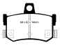 Preview: EBC Blackstuff Bremsbeläge DP662/2 für Rover 800  820 2.0i,SI hinten