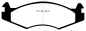 Preview: EBC Blackstuff Bremsbeläge DP813 für Jeep Wrangler 1 YJ, SJ_ 4.0 vorne