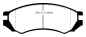 Preview: EBC Blackstuff Bremsbeläge DP839 für Nissan NX  2.0 (ABS) vorne