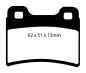 Preview: EBC Blackstuff Bremsbeläge DP953 für Ford Escort 7 GAL, AAL, ABL 1.4 hinten