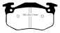 Preview: EBC Yellowstuff Bremsbeläge DP4983R für Renault 19 (2) D53, 853 1.8 hinten