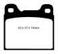Preview: EBC Redstuff Bremsbeläge DP31043C für Volvo 940 (2) 945 2.4 TD Intercooler hinten