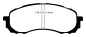 Preview: EBC Blackstuff Bremsbeläge DP1492 für Subaru Impreza 2 GD, GG 1.6 vorne