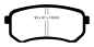 Preview: EBC Blackstuff Bremsbeläge DP1567 für Hyundai i10 PA 1.0 hinten