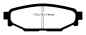 Preview: EBC Yellowstuff Bremsbeläge DP41584R für Subaru Forester SJ 2.0 X hinten