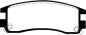 Preview: EBC Redstuff Bremsbeläge DP31609C für Cadillac Eldorado  4.6 hinten