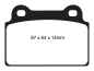 Preview: EBC Redstuff Bremsbeläge DP31985C für Mitsubishi Lancer Evo 10  2.0 Turbo hinten