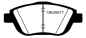 Preview: EBC Greenstuff 2000 Bremsbeläge DP22073 für Citroën C3 II  1.6 HDi vorne