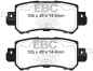 Preview: EBC Greenstuff 2000 Bremsbeläge DP22135 für Mazda CX-3  2.0 hinten