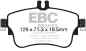 Preview: EBC Yellowstuff Bremsbeläge DP42164R für Mercedes-Benz B-Klasse W246, W242 B 160 vorne