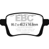 Preview: EBC Blackstuff Bremsbeläge DPX2249 für Fiat 500L  1.6 D Multijet hinten