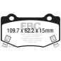 Preview: EBC Yellowstuff Bremsbeläge DP43023R für Chevrolet Corvette C6  6.2 Supercharged (ZR1) hinten