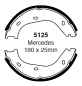 Preview: EBC Premium Handbremsbacken 5125 für Mercedes-Benz Stufenheck W123 220 D