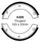 Preview: EBC Premium Bremsbacken 6489 für Peugeot 605 6B 2.1 D