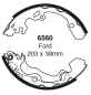 Preview: EBC Premium Bremsbacken 6560 für Ford Focus 1 DFW 1.8 Turbo DI , TDDi hinten