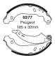 Preview: EBC Premium Bremsbacken 6577 für Peugeot 206 2A/C 2.0 RC hinten