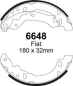 Preview: EBC Premium Bremsbacken 6648 für Fiat 500  1.2 hinten