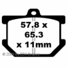Preview: EBC V-Pads für Yamaha XS 1100 Vorderachse - FA034V