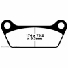 Preview: EBC Blackstuff Bremsbeläge für Harley Davidson® 84-85 Hinterachse - FA079