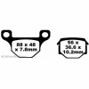 Preview: EBC Blackstuff Bremsbeläge für Aprilia RX 125 (VA u. HA AJP Bremssattel) Hinterachse - FA093