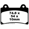 Preview: EBC Goldstuff Bremsbeläge für Yamaha SRX 400 (3VN1/3VN2/3VN5) Vorderachse - FA123HH