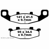 Preview: EBC Blackstuff Bremsbeläge für Kawasaki GPZ 900 R A7/A8 Hinterachse - FA129