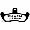 Preview: EBC Goldstuff Bremsbeläge für Husqvarna WR 260 Vorderachse - FA134R