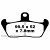 Preview: EBC Blackstuff Bremsbeläge für Moto Guzzi Quota 1000 Hinterachse - FA163