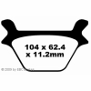 Preview: EBC V-Pads für Harley Davidson® Late 87-99 Hinterachse - FA200V