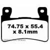 Preview: EBC Goldstuff Bremsbeläge für Honda XL 1000 (V4) Vorderachse - FA261HH