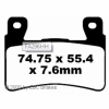 Preview: EBC Goldstuff Bremsbeläge für Honda CBR 600 (F3) Vorderachse - FA296HH