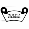 Preview: EBC Goldstuff Bremsbeläge für Polaris Side x Side 500 Ranger (2x4/4x4) Vorderachse - FA354R