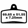 Preview: EBC Blackstuff Bremsbeläge für Peugeot XR7 (50ccm) Vorderachse - FA399