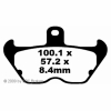 Preview: EBC Blackstuff Bremsbeläge für BMW R 100 Mystic Vorderachse - FA407