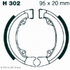 Preview: EBC Premium Bremsbacken Water Grooved für Honda QR 50 D/E/F Hinterachse - H302G