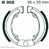 Preview: EBC Premium Bremsbacken Water Grooved für Honda NH 50 (Lead AF01/D716) Hinterachse - H302G