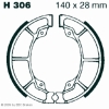 Preview: EBC Premium Bremsbacken für Honda TRX 200 (D) Hinterachse - H306