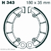 Preview: EBC Premium Bremsbacken für Honda TRX 500 (FA2) (Fourtrax Rubicon) Hinterachse - H343