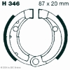Preview: EBC Premium Bremsbacken für Quadzilla Micro Buggy MK11/111 (RV 50) Vorderachse - H346