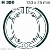 Preview: EBC Premium Bremsbacken für Honda CN 250 (W) (SPAZIO/Helix) Hinterachse - H350