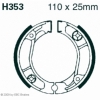 Preview: EBC Premium Bremsbacken für Suzuki FL 125 SDWK7/SDWK8 Address/Underbone Hinterachse - H353