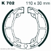 Preview: EBC Premium Bremsbacken für Kawasaki KDX 200 A3 Hinterachse - K702