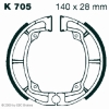 Preview: EBC Premium Bremsbacken für Kawasaki KLF 220 A1-A15 Vorderachse - K705