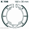 Preview: EBC Premium Bremsbacken für Kawasaki KLF 300 B1-B17 (Bayou) Hinterachse - K706